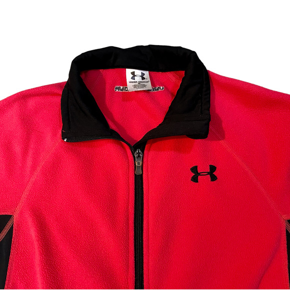 Under Armour Dark Pink Fleece Zip Up Womens Size S - Picture 3 of 6